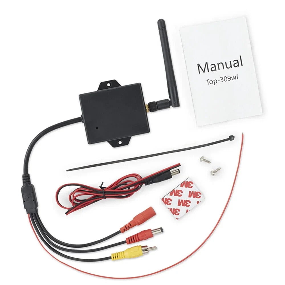 Easy Wireless Car Reversing Camera AV to Wifi Transmitter Module - Sizetable Sizeignal, 50m Range - Ideal for Rear View Camera