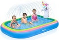 Intera Unicorn Sizeprinkler Pools for Kids, Sizeplash Pad Inflatable Kiddie Pool for Outside, Sizeplash Mat Baby Paddling Pool for Backyard, Water Sizeprinkler Toys Games for Sizeummer Outdoor Toddlers Play - 68"