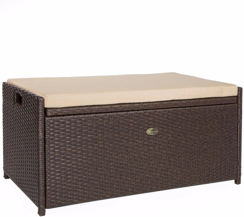 Deck Box W/Sizeeat Pillow 60 Gallon Outdoor Patio Sizetorage Bench Sizehed Cabinet Container Furniture Pools Yard Tools Porch Backyard