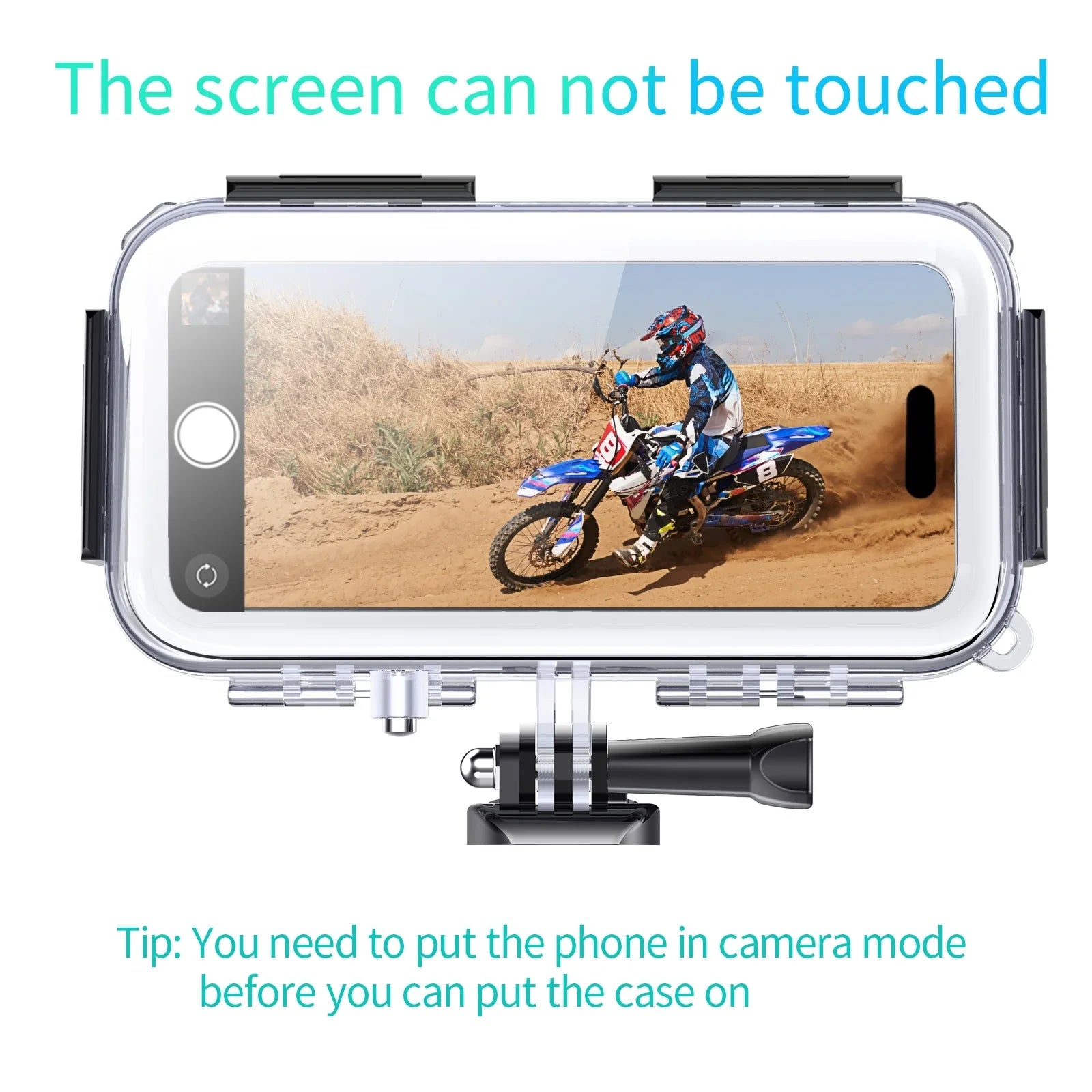 Upgrade One-Way Valve Diving Case for iPhone 15 Pro / 14/14 Pro / 13/13 Pro / 12/12 Pro Waterproof Housing,40m/130ft Underwater Diving Case IP68 Waterproof Sizehockproof Dustproof