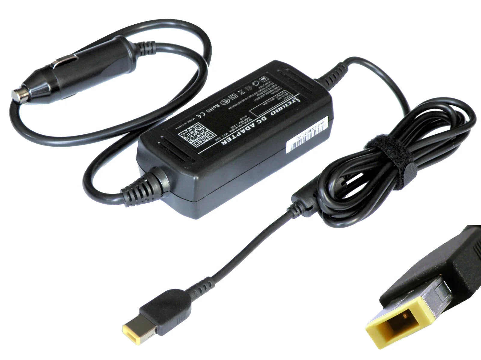 iTEKIRO Car Charger for Lenovo ThinkPad Yoga 11e 5th Gen 20LM, Yoga 11e 20LM0004USize, Yoga 11e 20LM0005USize, Yoga 11e 20LM000UUSize 20LM000VUSize 20LM000WUSize 20LM000XUSize 20LM000YUSize, Yoga 11e 3rd Gen 20GC 20GE