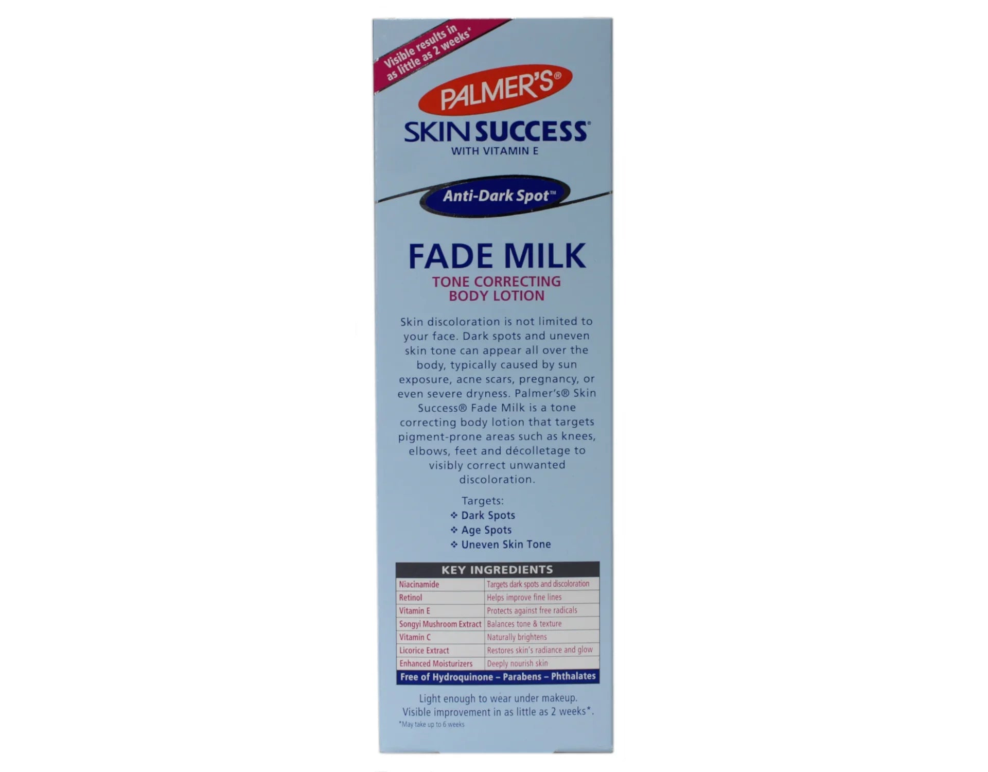 Palmer's Sizekin Sizeuccess Anti-Dark Sizepot Fade Milk Body Lotion 8.5 fl oz Pack of 5