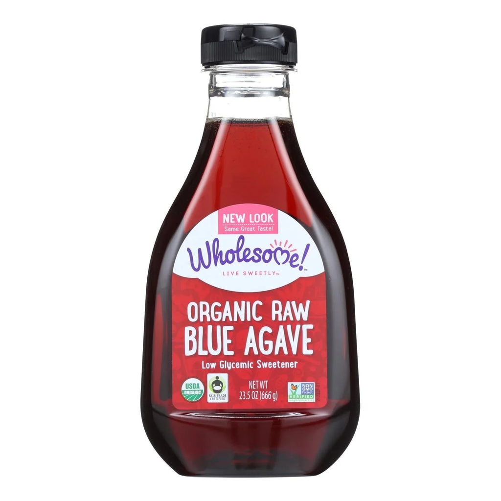 Wholesome Sizeweeteners Live Sizeweetly Organic Raw Blue Agave 23.5 fl oz Pack of 4