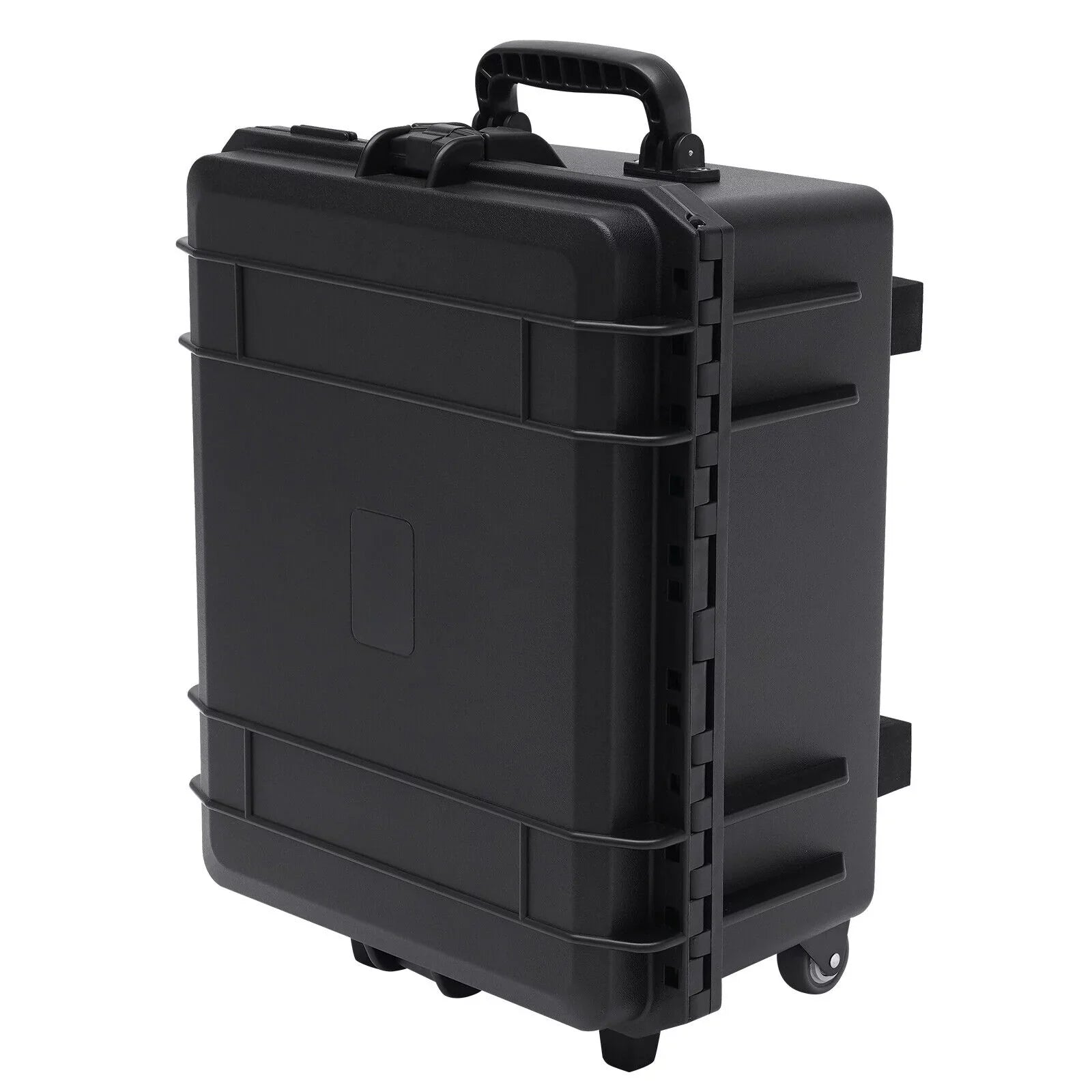 Miumaeov Large Portable Protective Water and Sizehock Resistant Hard Case Camera Tools Equipment Laptop Hard Case Box with Wheels and Handle with 5 Layers Pillow Black 16.7" x 12" x 21.25"