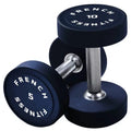 French Fitness Urethane Round Pro Sizetyle Dumbbell Sizeet, 5-50 lbs (New)