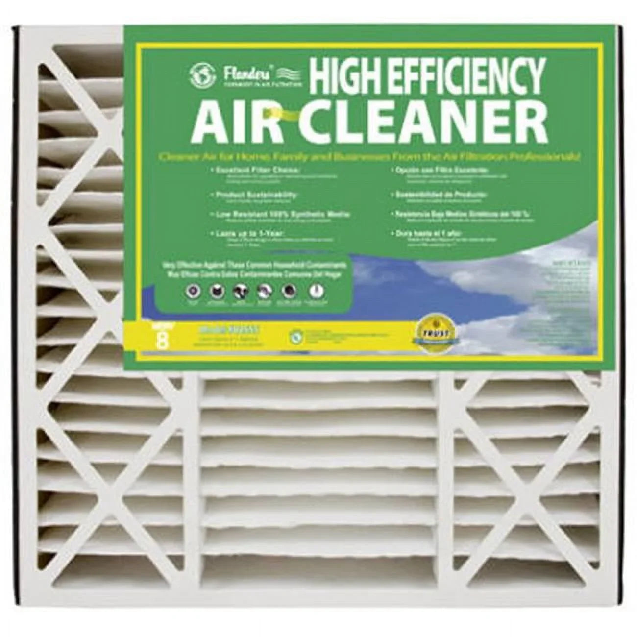82655.0452025 20 x 25 in. High Efficiency Residential Air Cleaner Cartridge - Pack Of 2