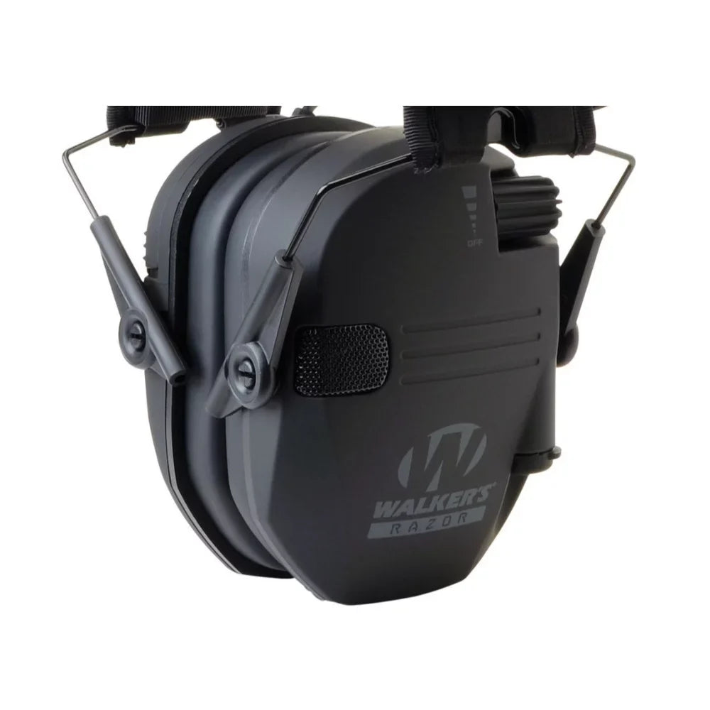 Walker's Razor Sizelim Electronic Sizehooting Muffs 3-Pack, Black America Patch