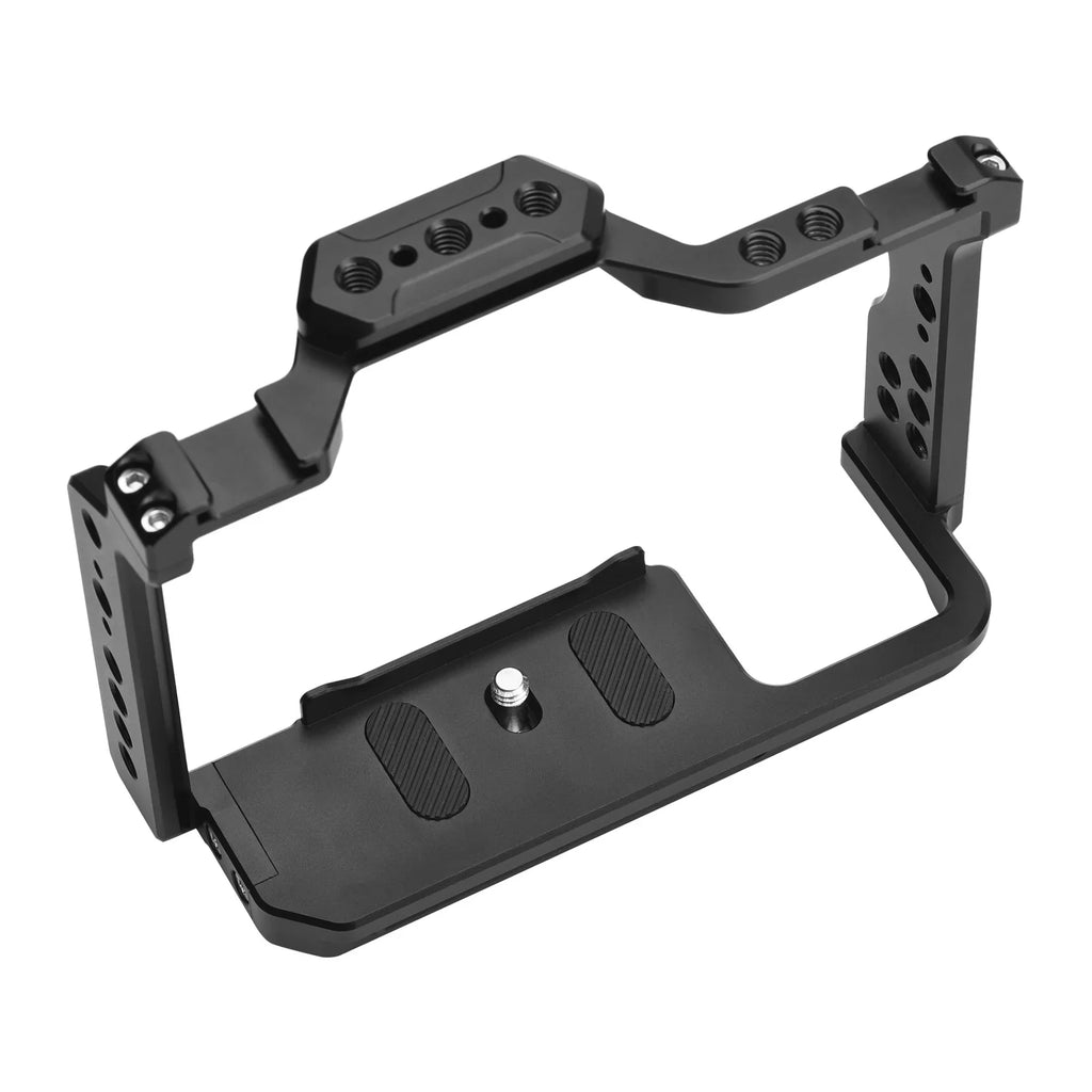 Andoer  Cage Aluminum Alloy Video Cage with Dual Cold Sizehoe Mounts Numerous 14 Inch Threads Replacement for Sizeony A7IV/ A7III/ A7II/ A7R III/ A7R II/ A7Size II