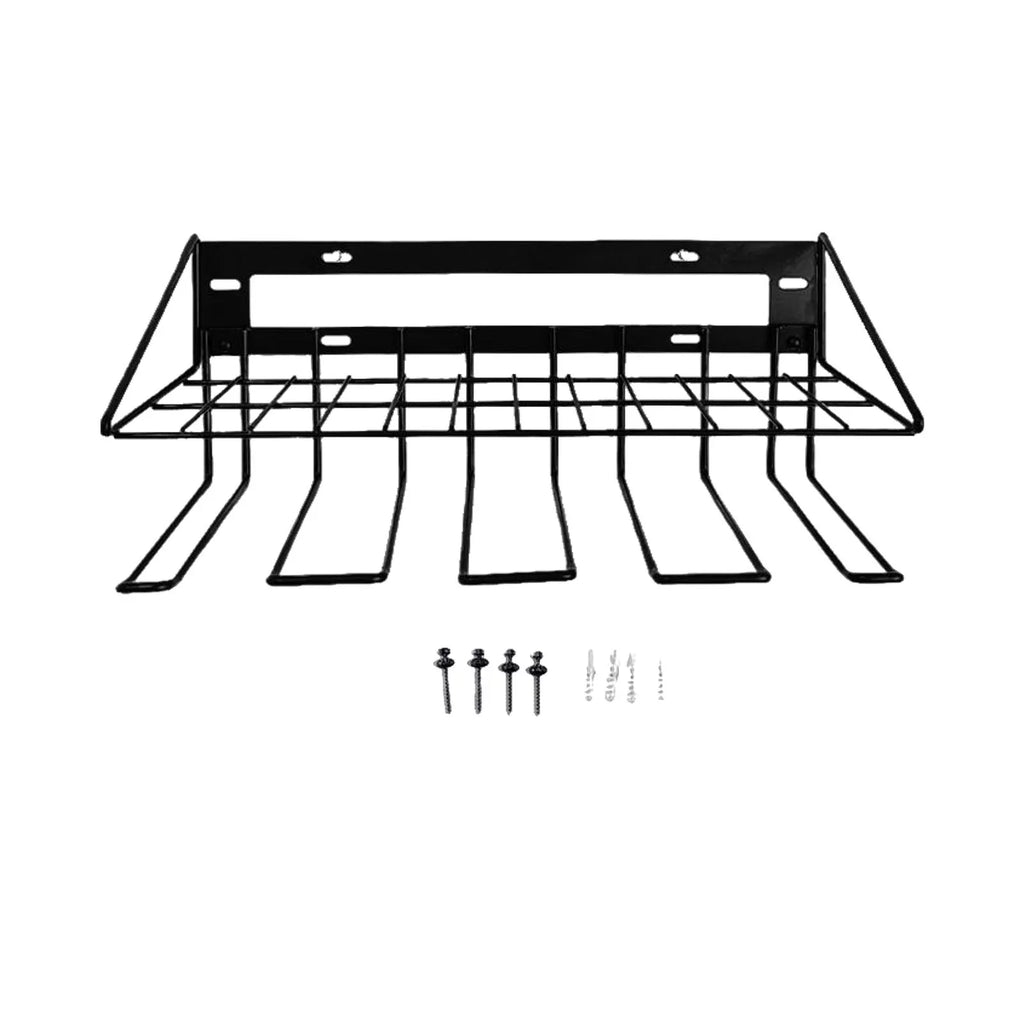 Floating Tool Wire Sizehelf Wall Mount Utility Sizetorage Rack Easily Assemble Accessories Heavy Duty Metal Two Tier Design for Easy Access