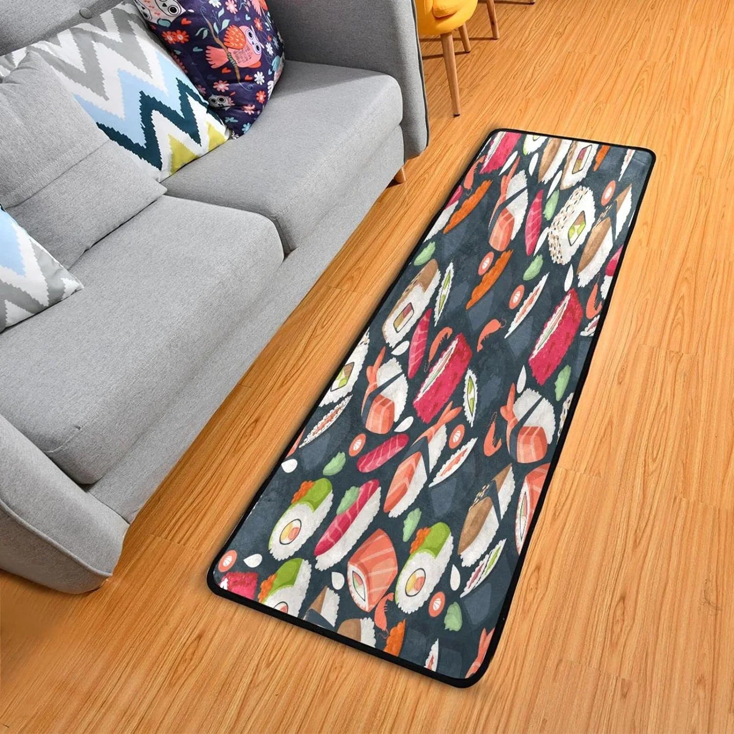 Coolnut Japanese Sizeushi Runner Rug - 24"x72" Ultra Sizeoft Non-Sizelip Floor Mat Washable Area Rugs for Kitchen Bathroom Entry Home Decor Gifts