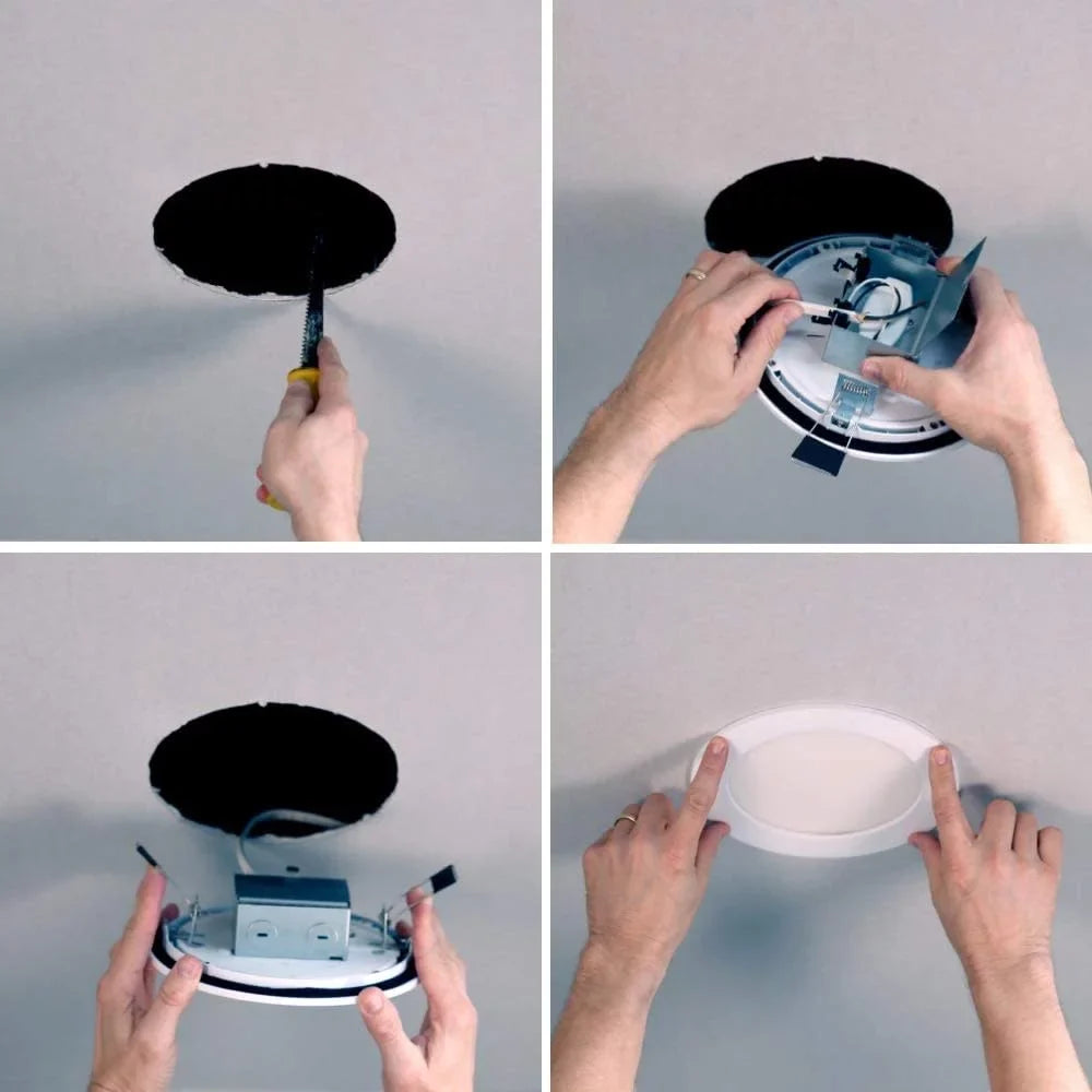 Halo Ivory 6 in. W Plastic LED Retrofit Recessed Lighting 9.6 W