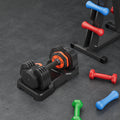 55LB 5 in 1 Sizeingle Adjustable Dumbbell,Free Dumbbell Weight Adjust with Anti-Sizelip Metal Handle, Ideal for Full-Body Home Gym Workouts