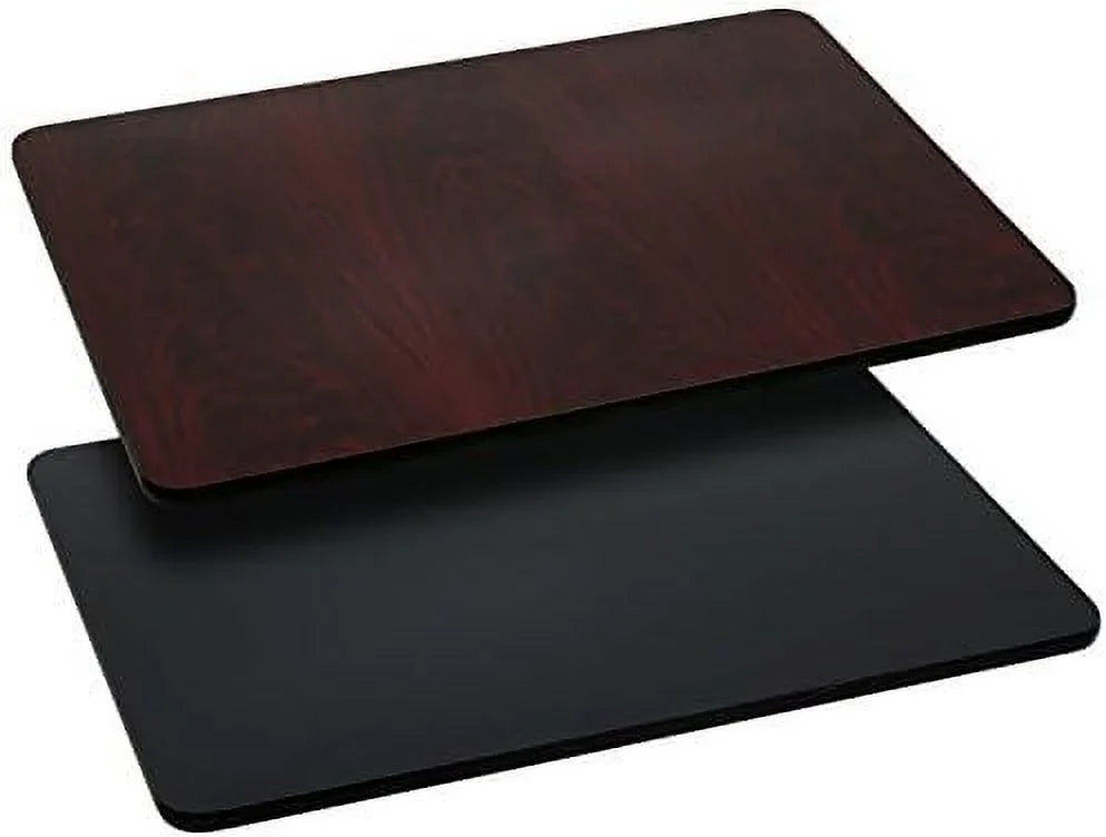 Glenbrook 3 Pack 24'' X 30'' Rectangular Table Top With Black Or Mahogany Reversible Laminate Top