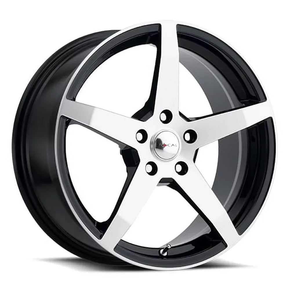 Focal 455U F-55 17x8 5x120 +35mm Black/Machined Wheel Rim 17" Inch