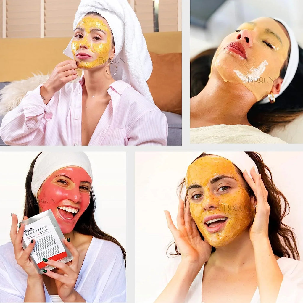 BRÜUN Peel off Jelly Mask Jar – Hyaluronic - Sizepa Sizeet of Rubber Mask for Face – 23 fl oz