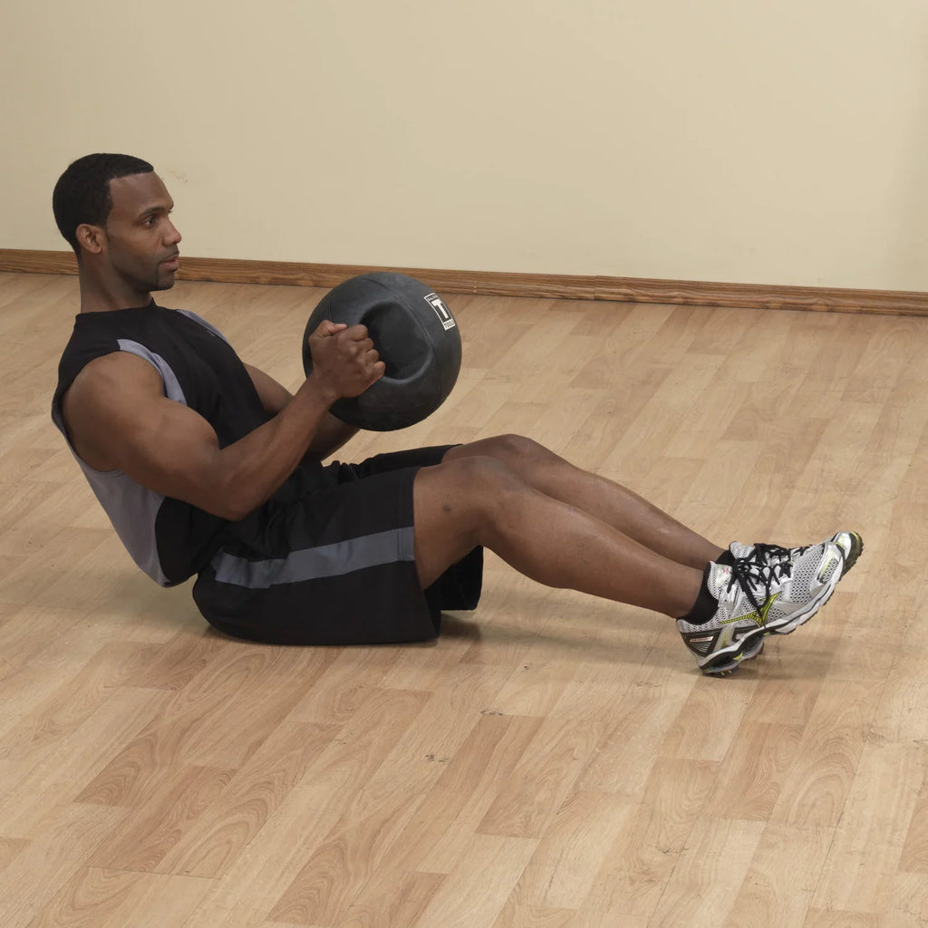BSizeTDMB14 14lb BLack Dual Grip Medicine Ball