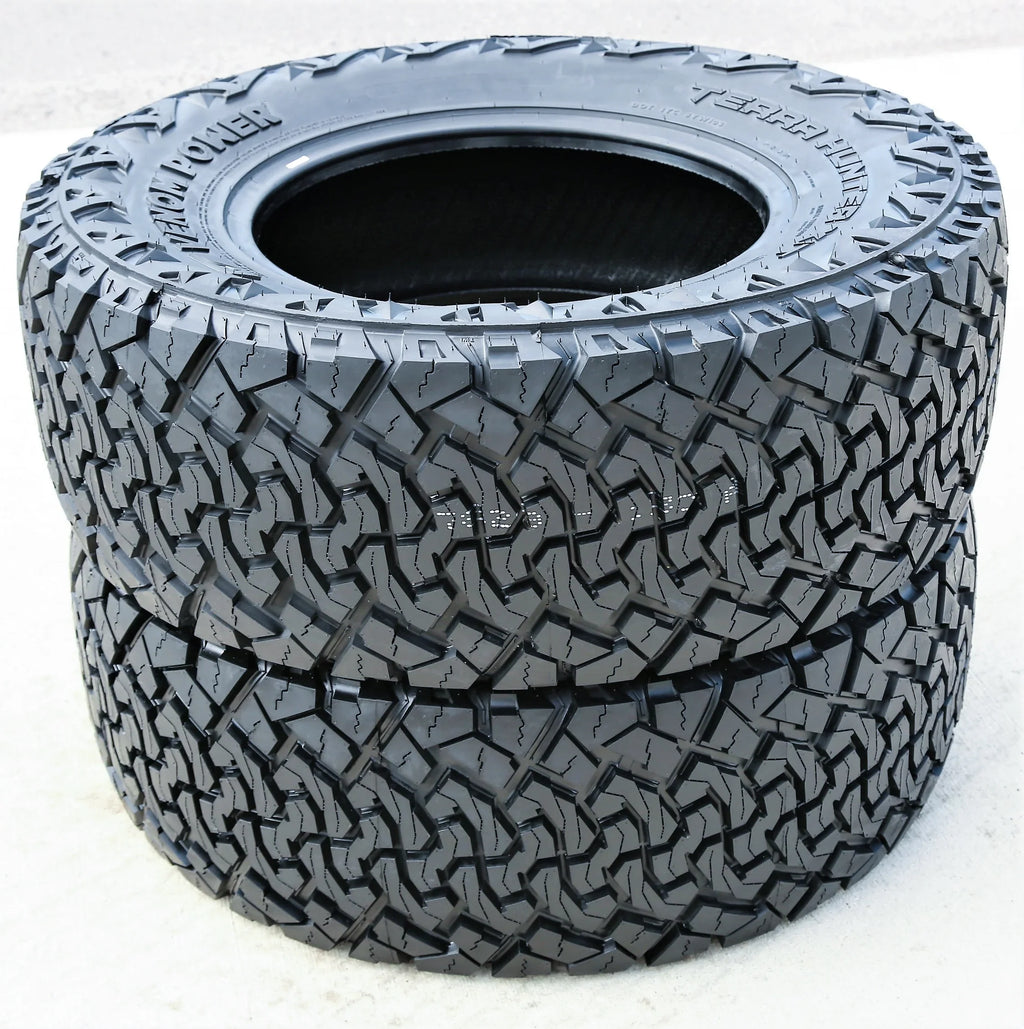 Pair of 2 (TWO) Venom Power Terra Hunter X/T LT 35X12.50R18 Load E 10 Ply XT Extreme Terrain Tires