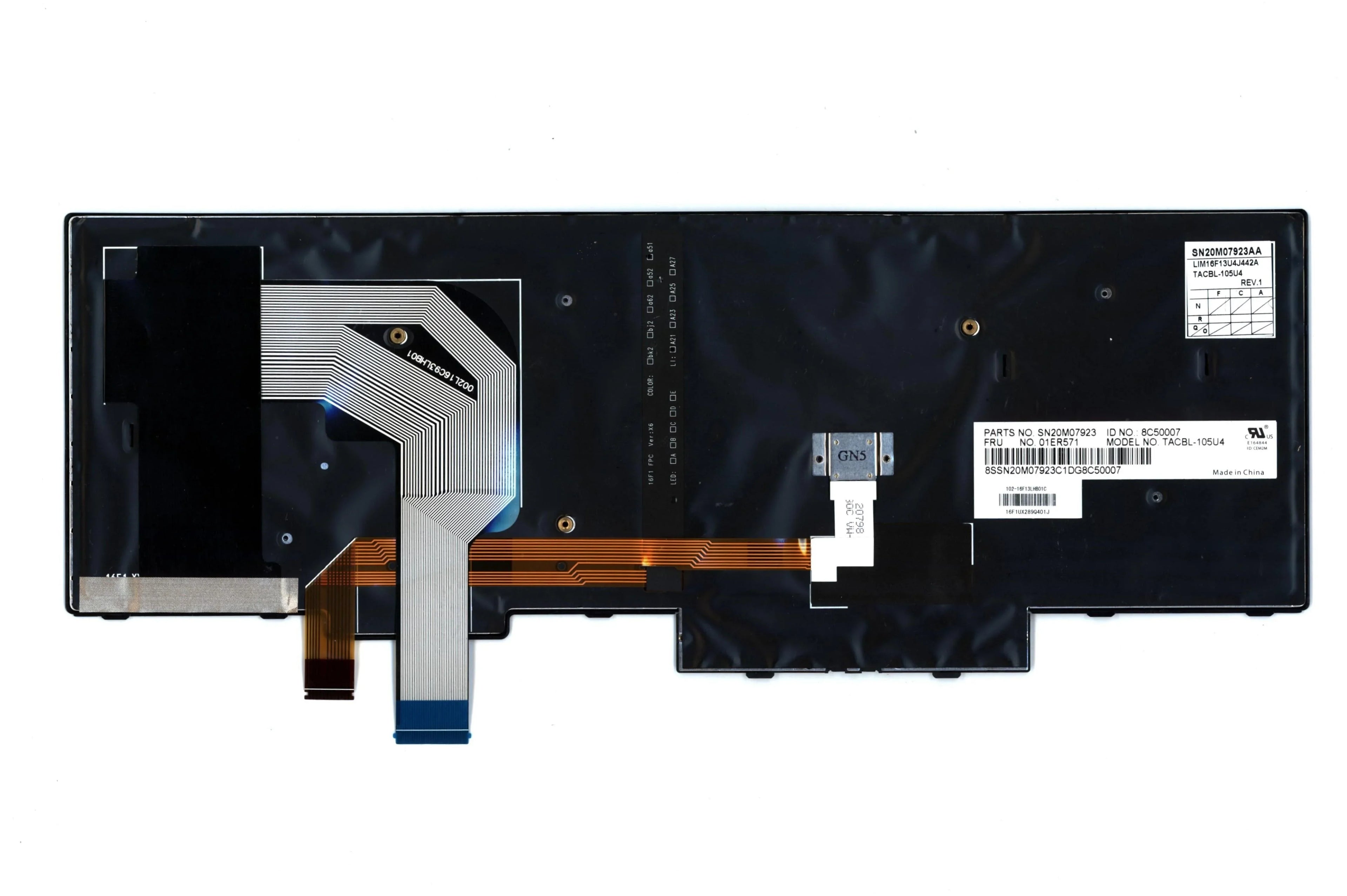 New Genuine Lenovo ThinkPad T570 P51s Backlit Keyboard SizeN20M07923 01ER571