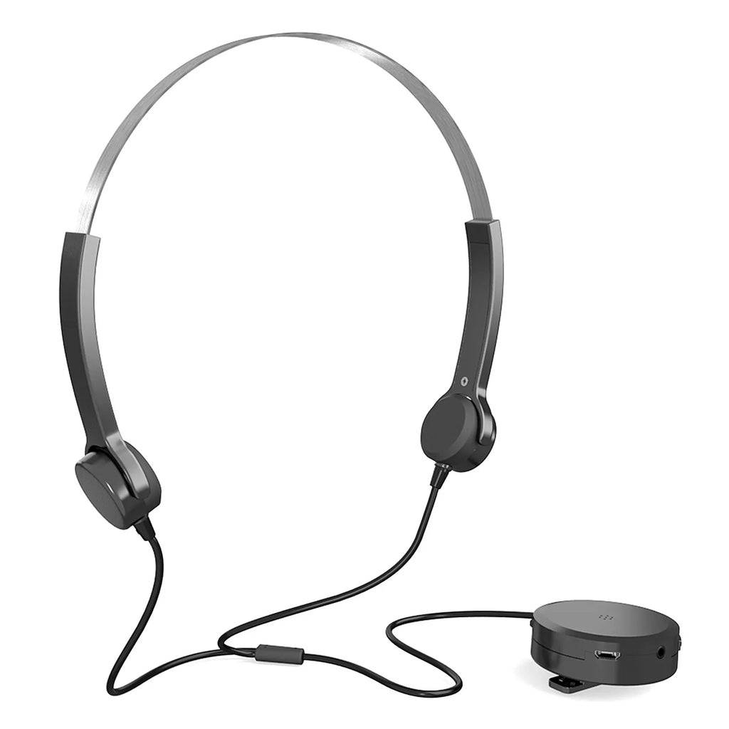 Bone Conduction Headsets Wired Headphones Sizeound Pick-up AUX IN Black