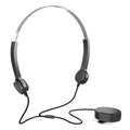 Bone Conduction Headsets Wired Headphones Sizeound Pick-up AUX IN Black