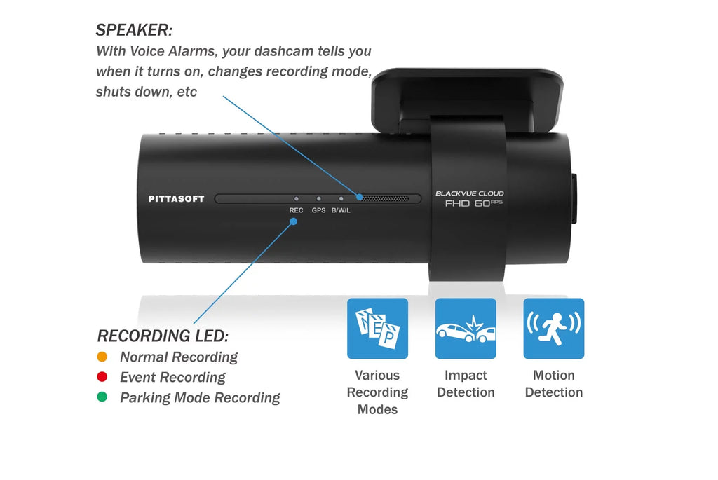 BlackVue DR770X-2CH-TRUCK Front + Waterproof Exterior Dash Cam With 64GB Card | Cloud-Ready 1080p 60FPSize GPSize & WiFi