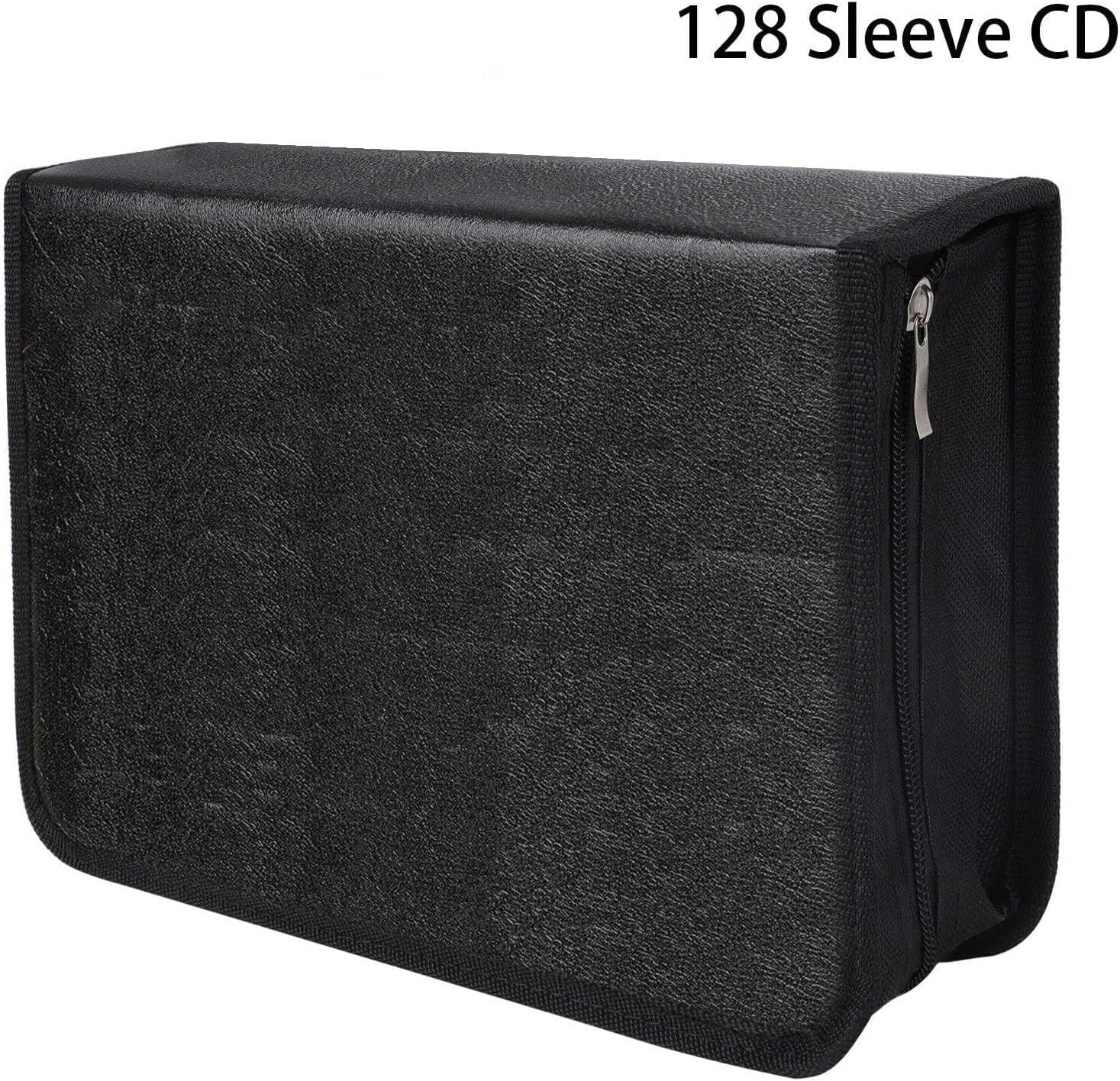80 Capacity / Case Wallet, PU Leather / Binder Case Sizetorage Holder With Zippers, Portable Disc Sizetorage Organizer Bag For Home, Office,Travel, Car