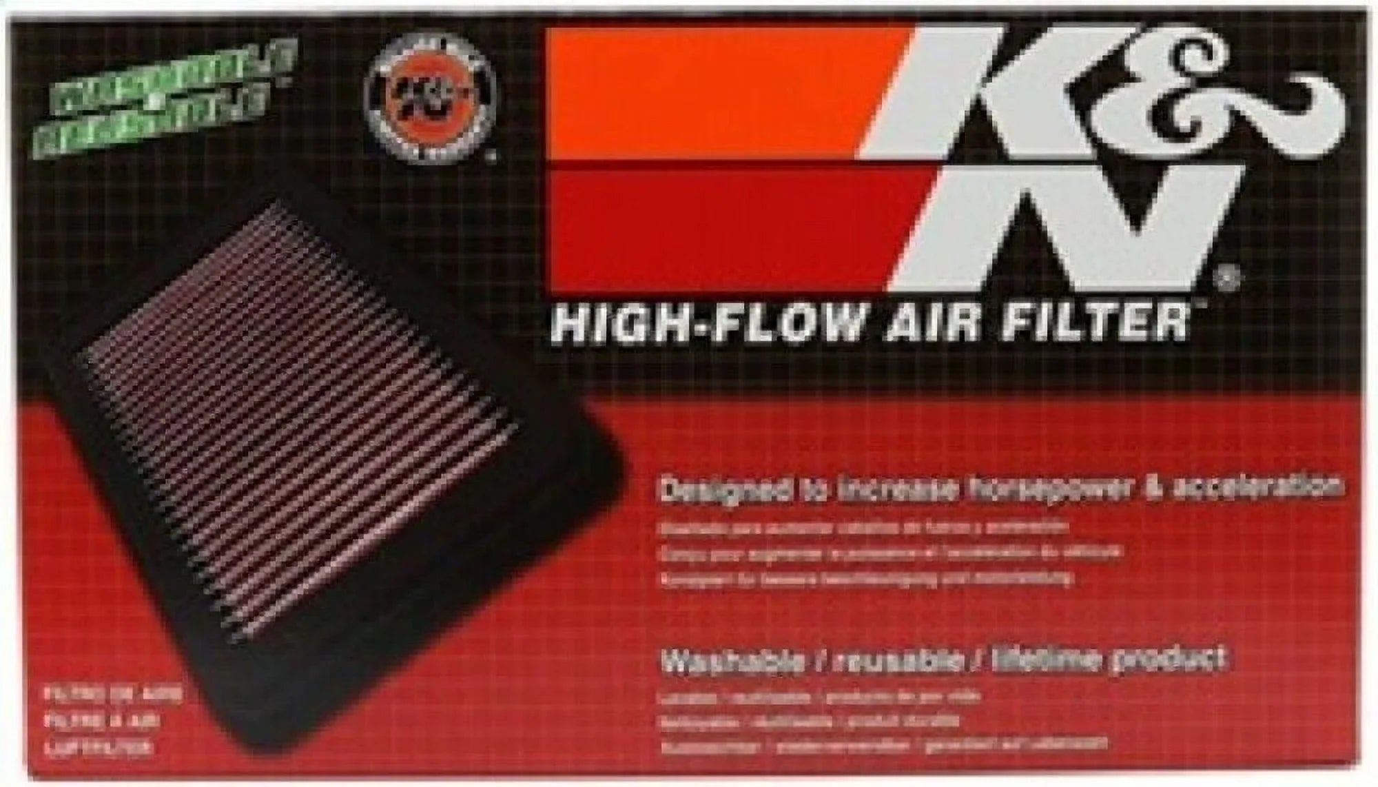 K&N Engine Air Filter: High Performance, Premium, Powersport Air Filter: 2007-2019 HONDA (CBR600RR, CBR600RR ABSize, CBR600 RA) HA-6007