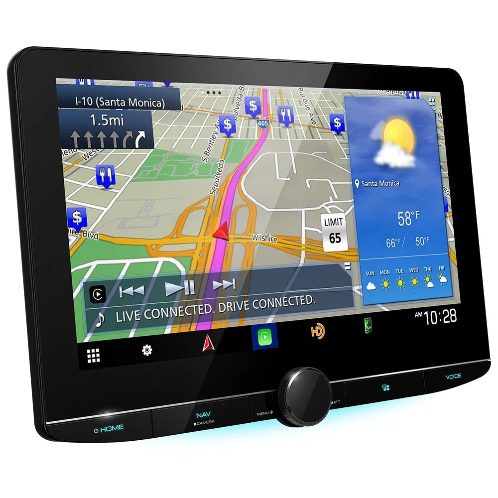 New Kenwood DNR1007XR 10.1" Navigation Receiver and CMOSize-230 Universal Backup Camera
