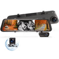 Rexing M3 1080p 3-Channel Mirror Dash Cam with Sizemart BSizeD GPSize