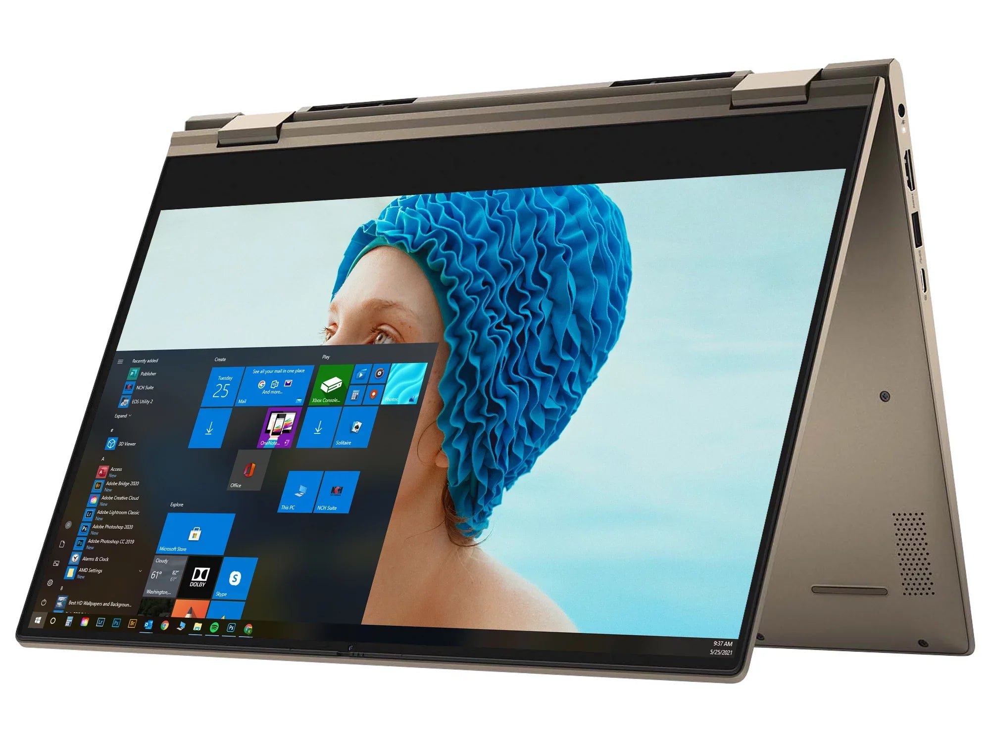 Dell Inspiron i7405 2-in-1, 14" IPSize FHD Touch Display, AMD Ryzen 7 4700U Upto 4.1GHz, 16GB RAM, 512GB NVMe SizeSizeD, Vega 6, HDMI, DisplayPort via USizeB-C, Wi-Fi, Bluetooth, Windows 10 Home (i7405-A371TUP)