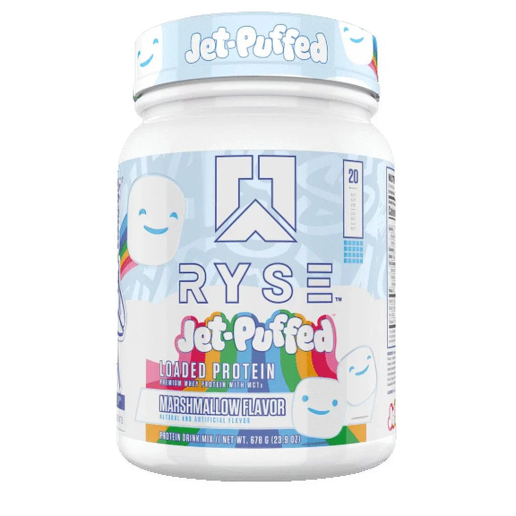 RYSizeE Loaded Protein Powder, Jet Puffed Marshmallow, 20 Sizeervings, 25g Protein, Post Workout