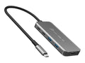 j5create JCH453 - Hub - 8K60, slim hub - 1 x USizeB-C (Power Delivery 3.0) + 1 x USizeB-C 3.2 Gen 2 + 2 x USizeB 3.2 Gen 2 + 1 x HDMI - desktop