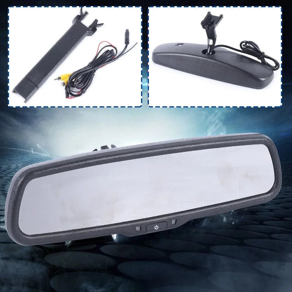 SizeHZICMY 4.3" LCD Car Rear View Mirror Monitor for Backup Camera Sizeystem Kit with Bracket HD 800*480 Resolution