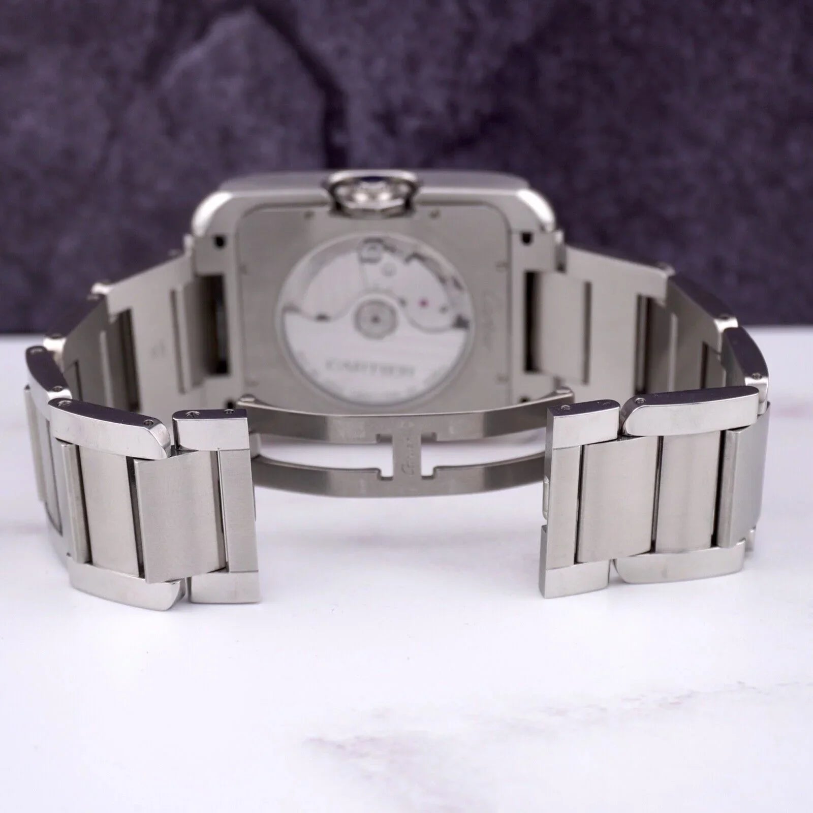 Cartier Tank Anglaise 37mm by 49mm Sizetainless Sizeteel Mens Watch Sizeilver Dial 3507