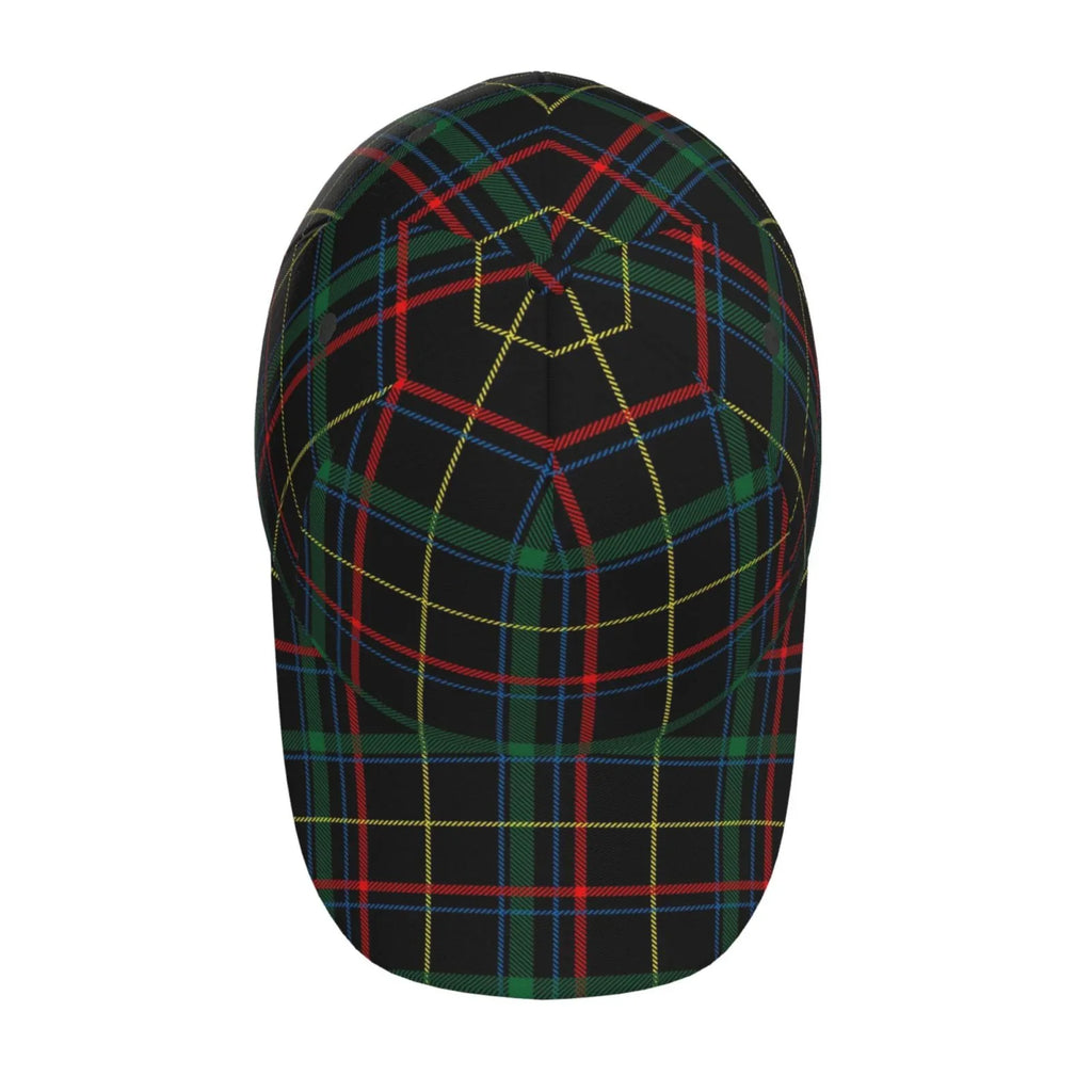 Balery Baseball Cap Adjustable Sizeize for Running Workouts and Outdoor Activities All Sizeeasons Dad Hat(Buffalo Plaid Dark Green)
