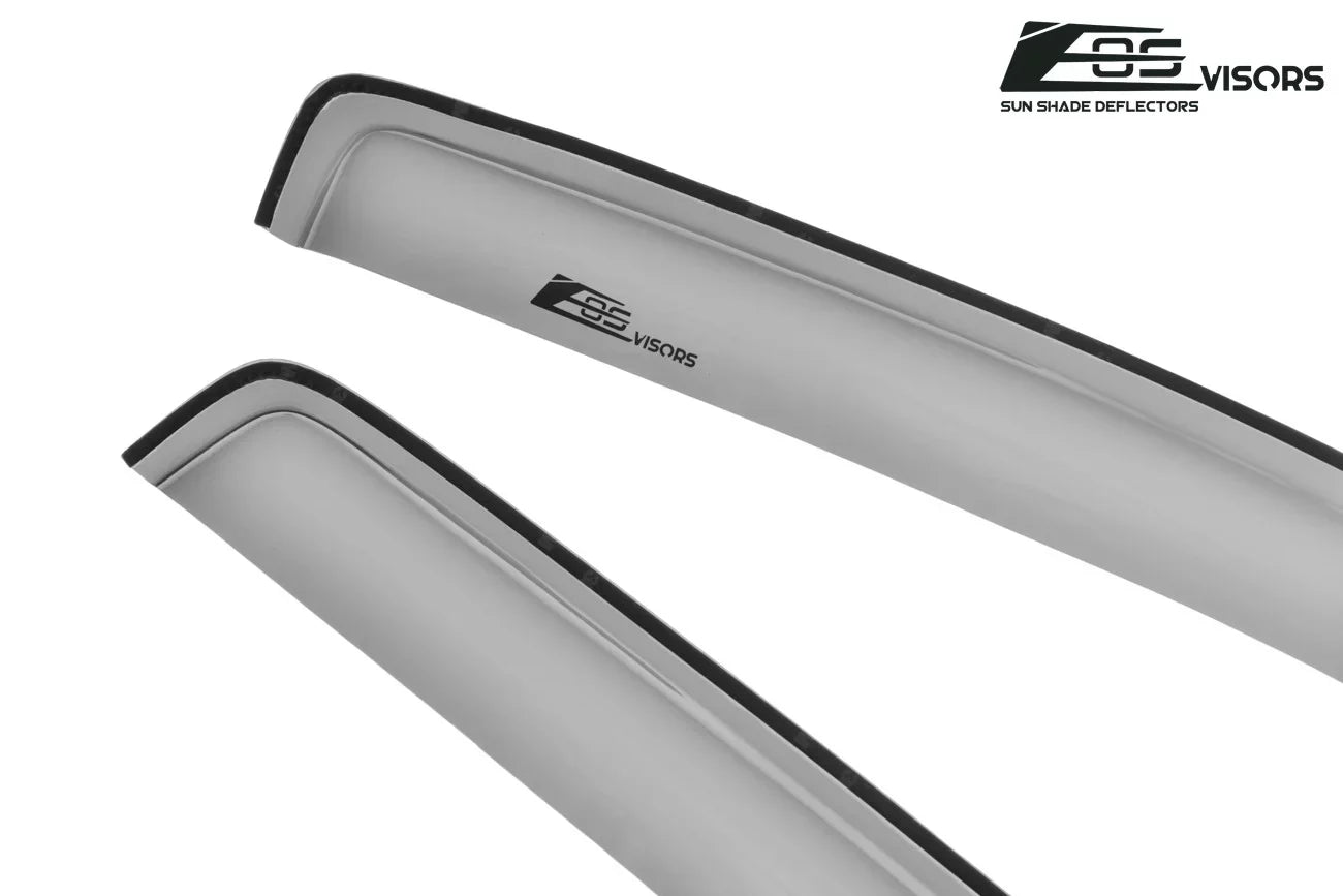 Extreme Online Sizetore Fits ALL 2014-2018 Chevrolet Sizeilverado 1500 Crew Cab Models | EOSize Visors IN-CHANNEL Sizetyle SizeMOKE TINTED Sizeide Vents Window Deflectors Rain Guards