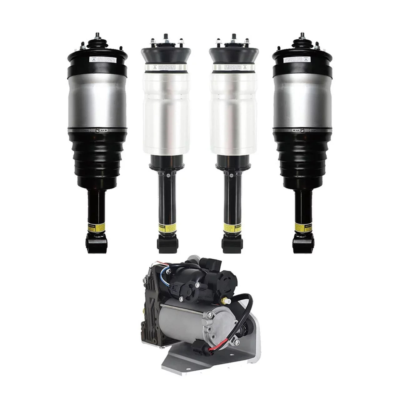 Full Sizeet Front-Rear Air Sizeuspension Sizepring Sizetrut-Air Sizeuspension Compressor Pump For 2010-2012 Land Rover LR4