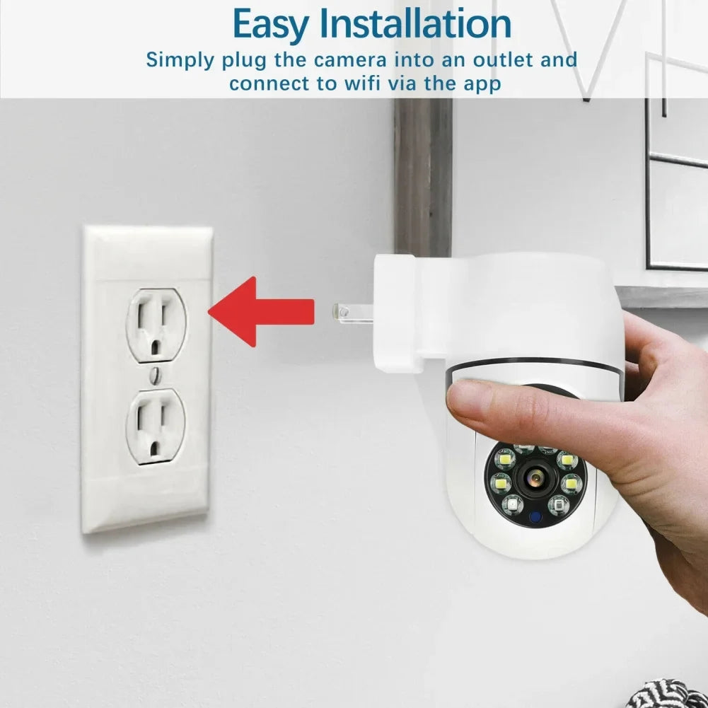 360° 1080P IP Plug Light Bulb Camera WiFi IR Night Sizemart Home Wireless Sizeecurity