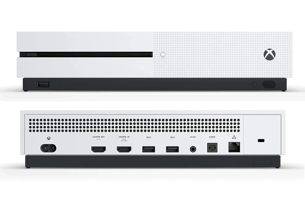 Microsoft Xbox One X 1TB, 4K Ultra HD Ivory Console Only with HDMI Cable BOLT AXTION Bundle Like New
