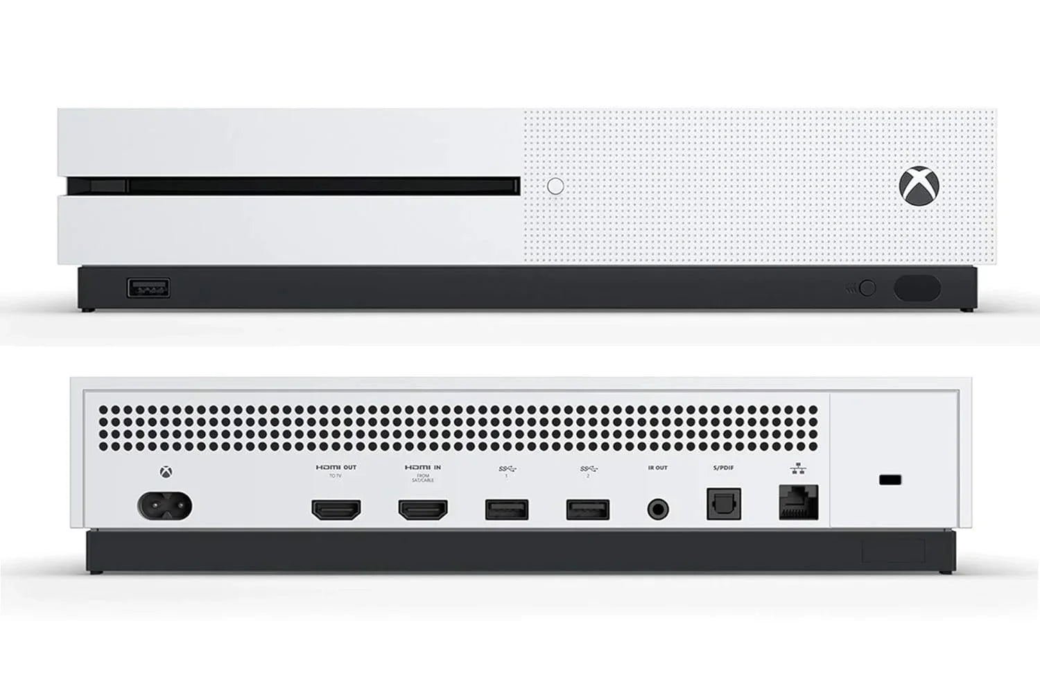 Microsoft Xbox One X 1TB, 4K Ultra HD Ivory Console Only with Headset BOLT AXTION Bundle Like New