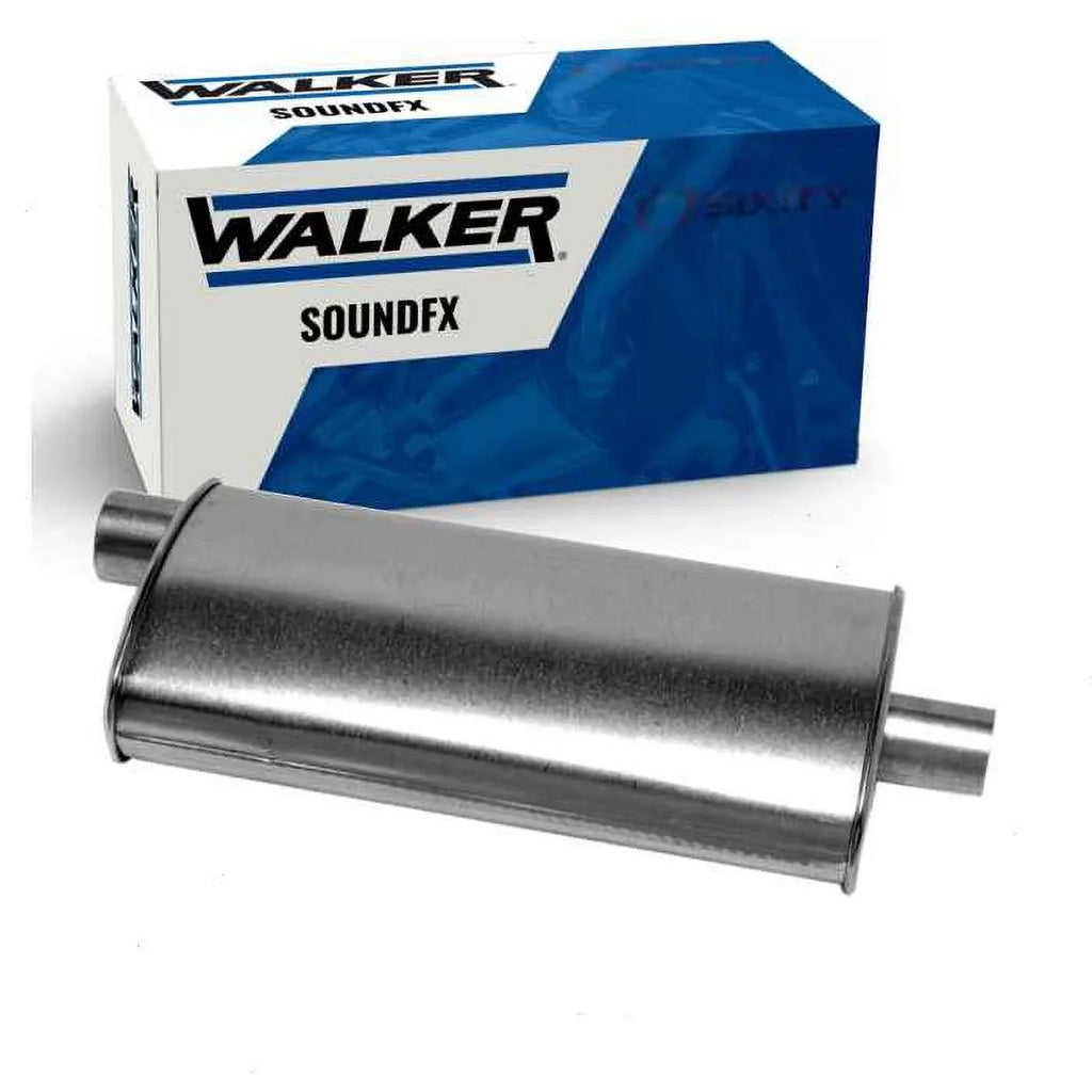 Walker SizeoundFX Muffler compatible with Chevrolet Size10 1.9L 2.0L 2.2L 2.5L 2.8L 4.3L L4 V6 1982-1994