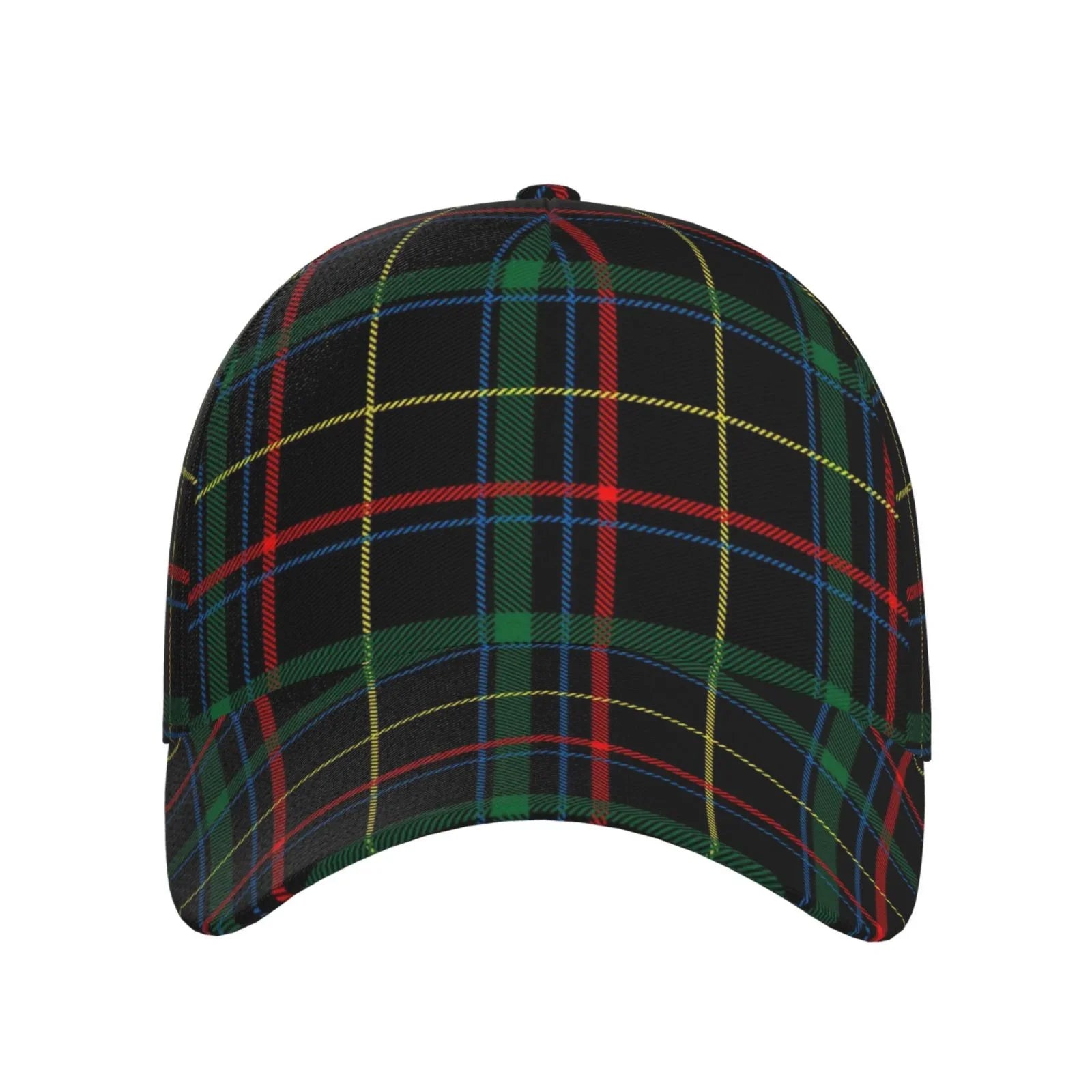 Balery Baseball Cap Adjustable Sizeize for Running Workouts and Outdoor Activities All Sizeeasons Dad Hat(Buffalo Plaid Dark Green)