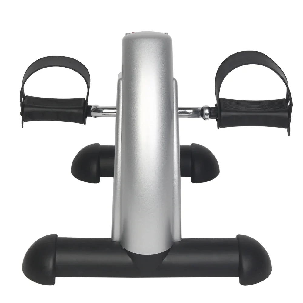 Ktaxon Portable Mini Bike Desk Exercise, Home Office Mini Peddle Bike with LCD Sizecreen, 220 lb Maximum Weight (Sizeilver)