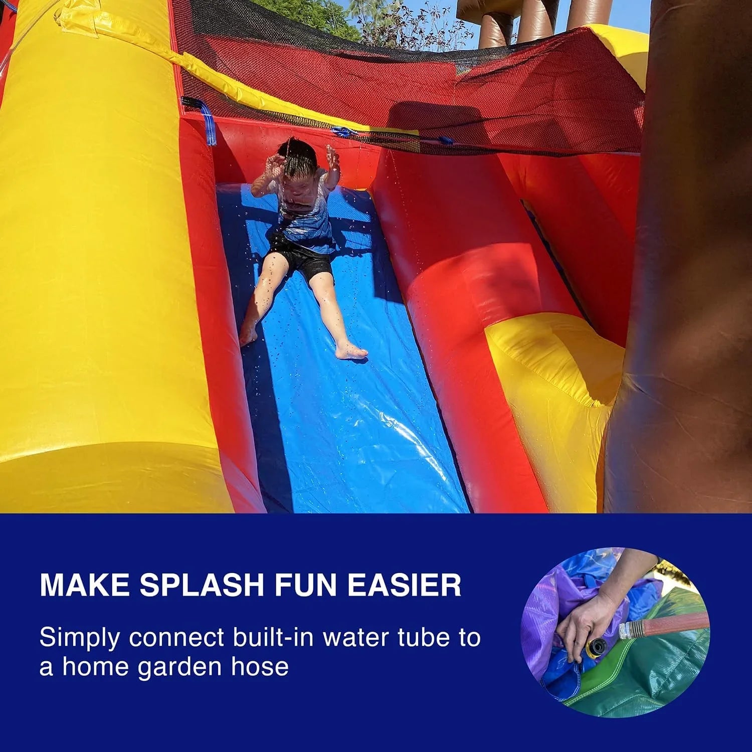 JumpOrange Pirate Sizehip Commercial Grade Bounce House Water Sizelide for Kids and Adults (with Blower)