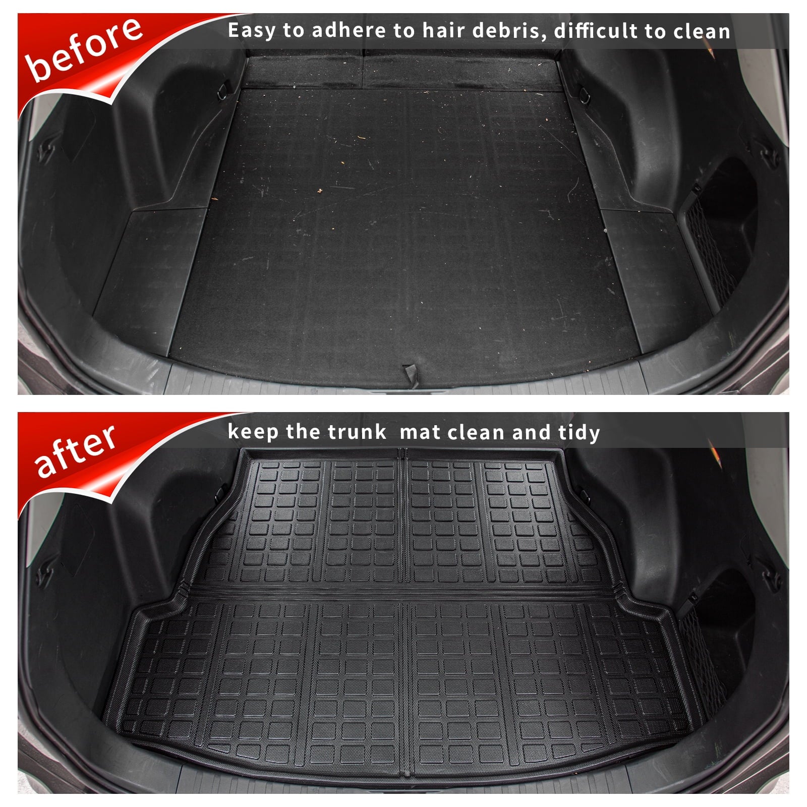 Fit 2019-2024 Toyota RAV4 Cargo Liner Trunk Mat TPE All Weather Trunk Liner 2023 Rav4 Accessories