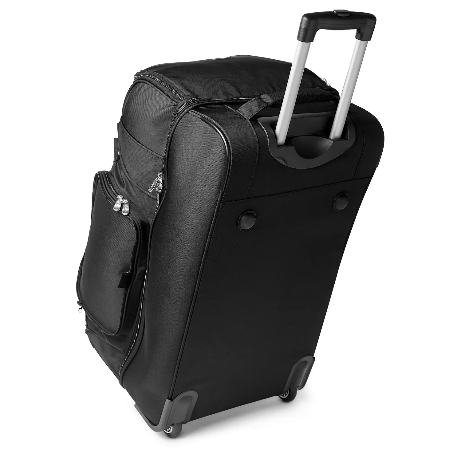 MOJO Philadelphia Eagles Black 27'' 2-Wheel Drop Bottom Rolling Duffel Bag