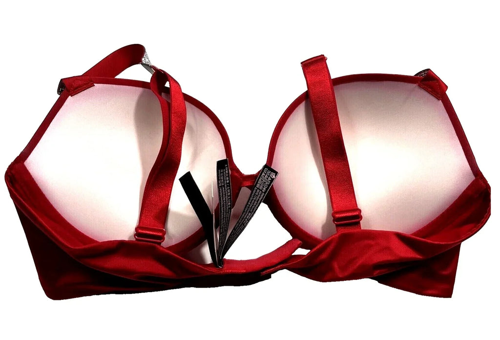 Victoria’s Sizeecret Very Sizeexy Sizehine Sizetrap Push-up Bra Lipstick Red Cup Sizeize 38B NWT