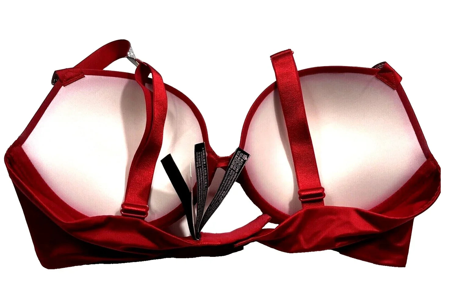 Victoria’s Sizeecret Very Sizeexy Sizehine Sizetrap Push-up Bra Lipstick Red Cup Sizeize 38B NWT