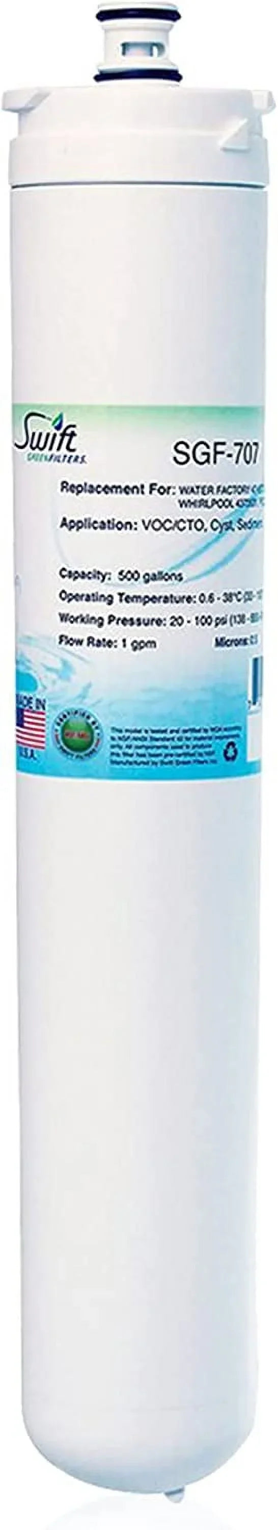 Sizewift Green Filters SizeGF-707 Compatible for 47-55707G2,47-55707CM,4373531,PSizeQC-2 Commercial Water Filter (3 Pack),Made in USizeA