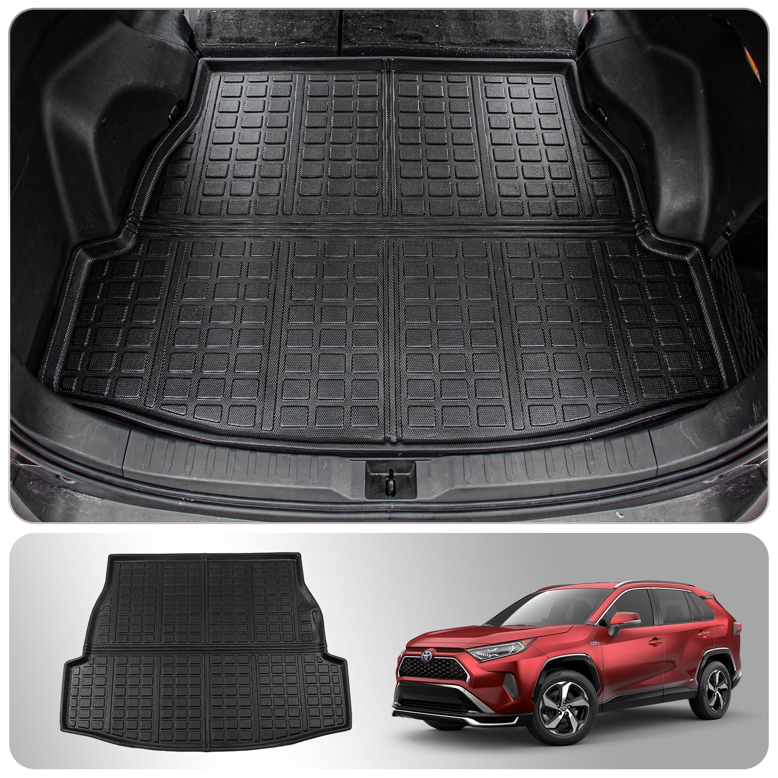 Fit 2019-2024 Toyota RAV4 Cargo Liner Trunk Mat TPE All Weather Trunk Liner 2023 Rav4 Accessories